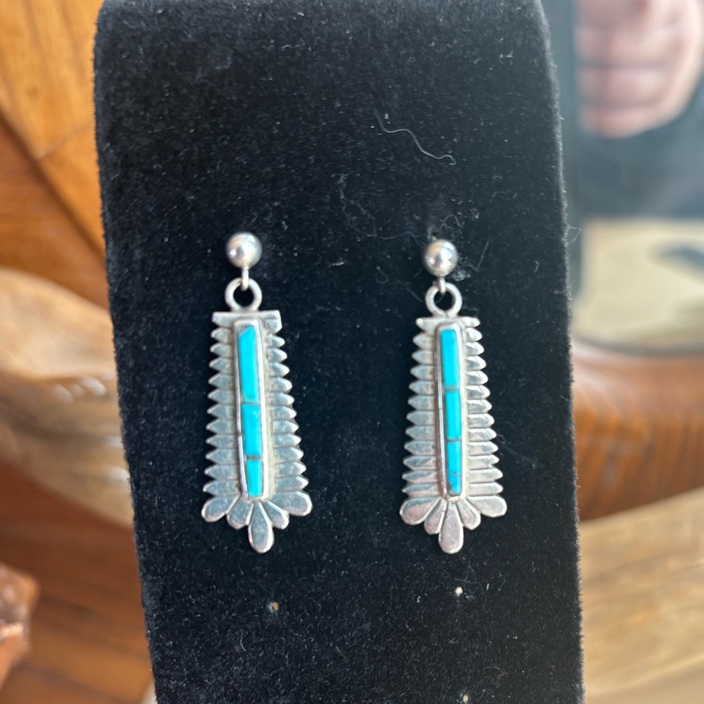 Solid Silver And Genuine Turquoise - image 5
